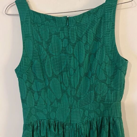 Duro Olowu Green Lined Dress Sz 6 - Picture 7 of 13
